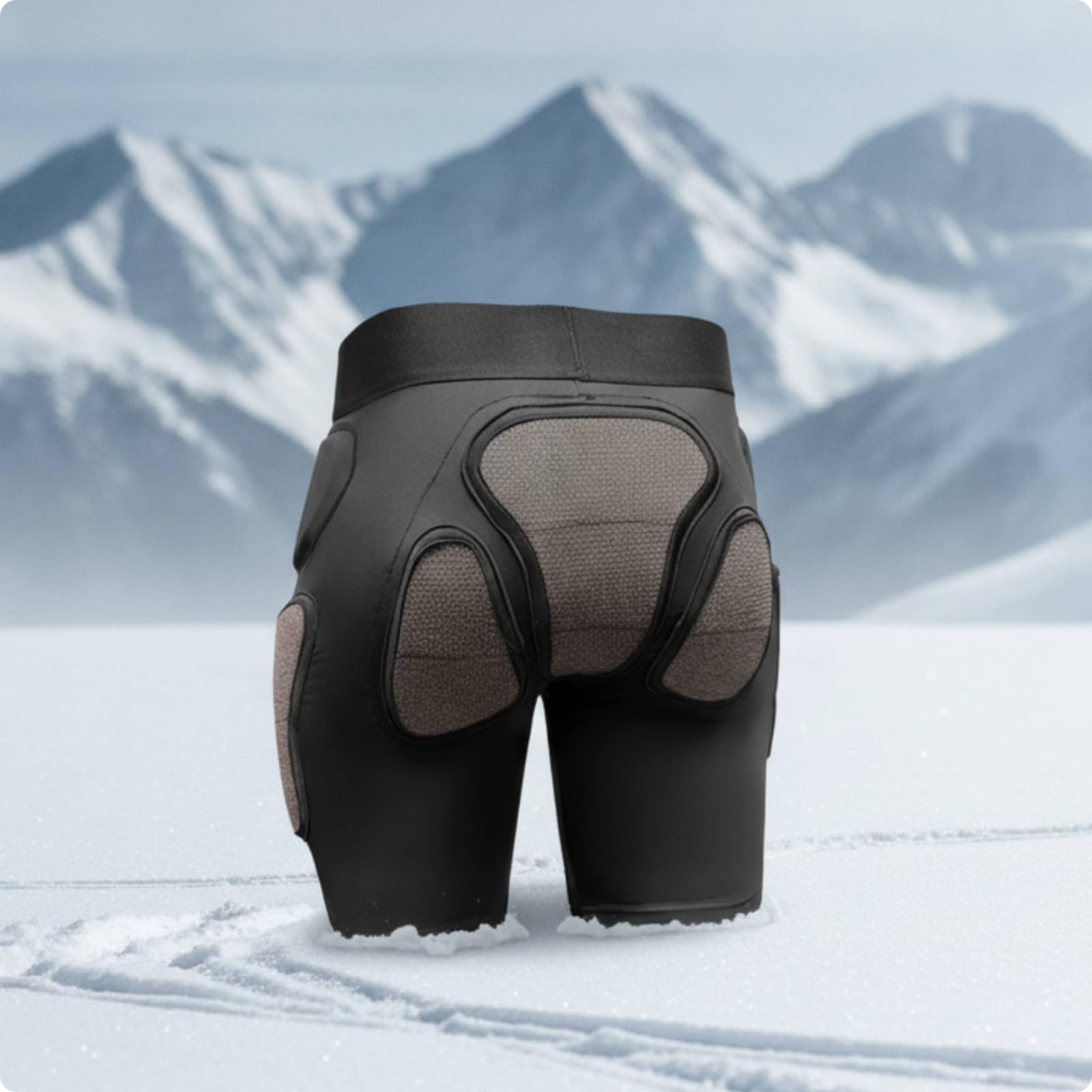 Amagogo Pantalones Protectores de Esquí con Absorción de Impactos Shorts Acolchados Pantalones de Protección Acolchado en Caderas y Asiento Malla de