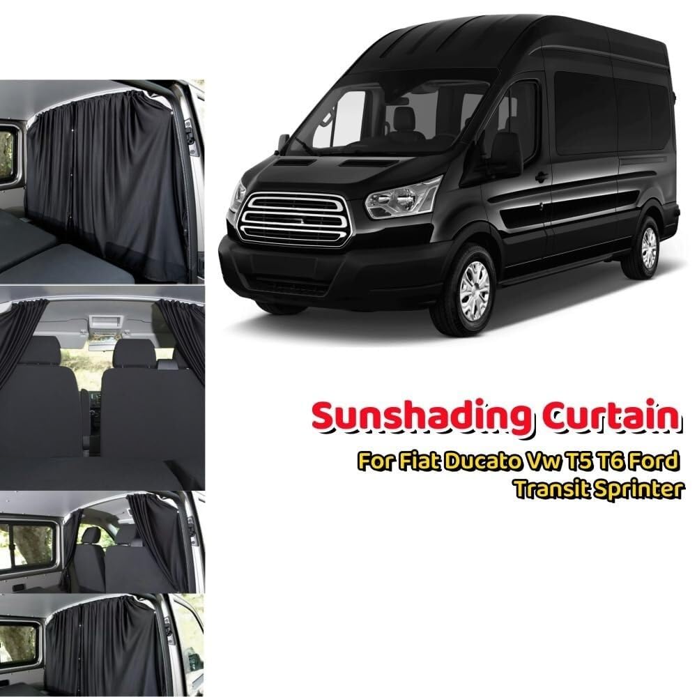 Rideau Voiture Rideaux De Camping-Car, Séparateur Cabine, Pare-Soleil Occultant(Standard Roof)