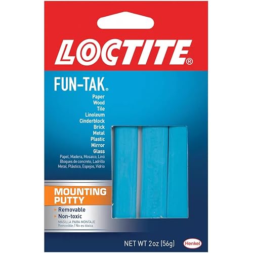 Loctite Fun-Tak Reusable Mounting Putty, Blue, 2 oz, 1 Pack