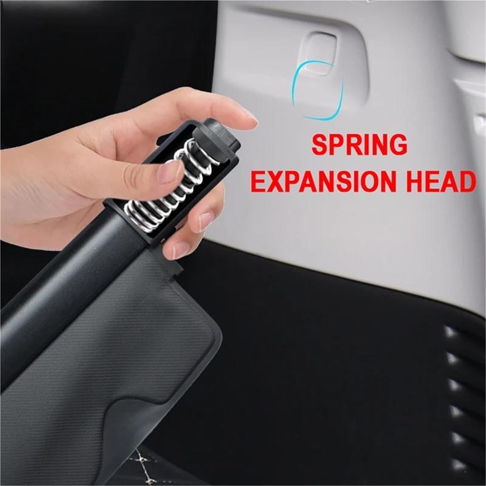 Generico Copertura Bagagliaio Copertura per Bagagliaio Posteriore per Auto con Pannello Portaoggetti Divisorio Tascabile in Rete per Benz per Smart Fortwo 453 2015-2022 Copertura del Bagagliaio