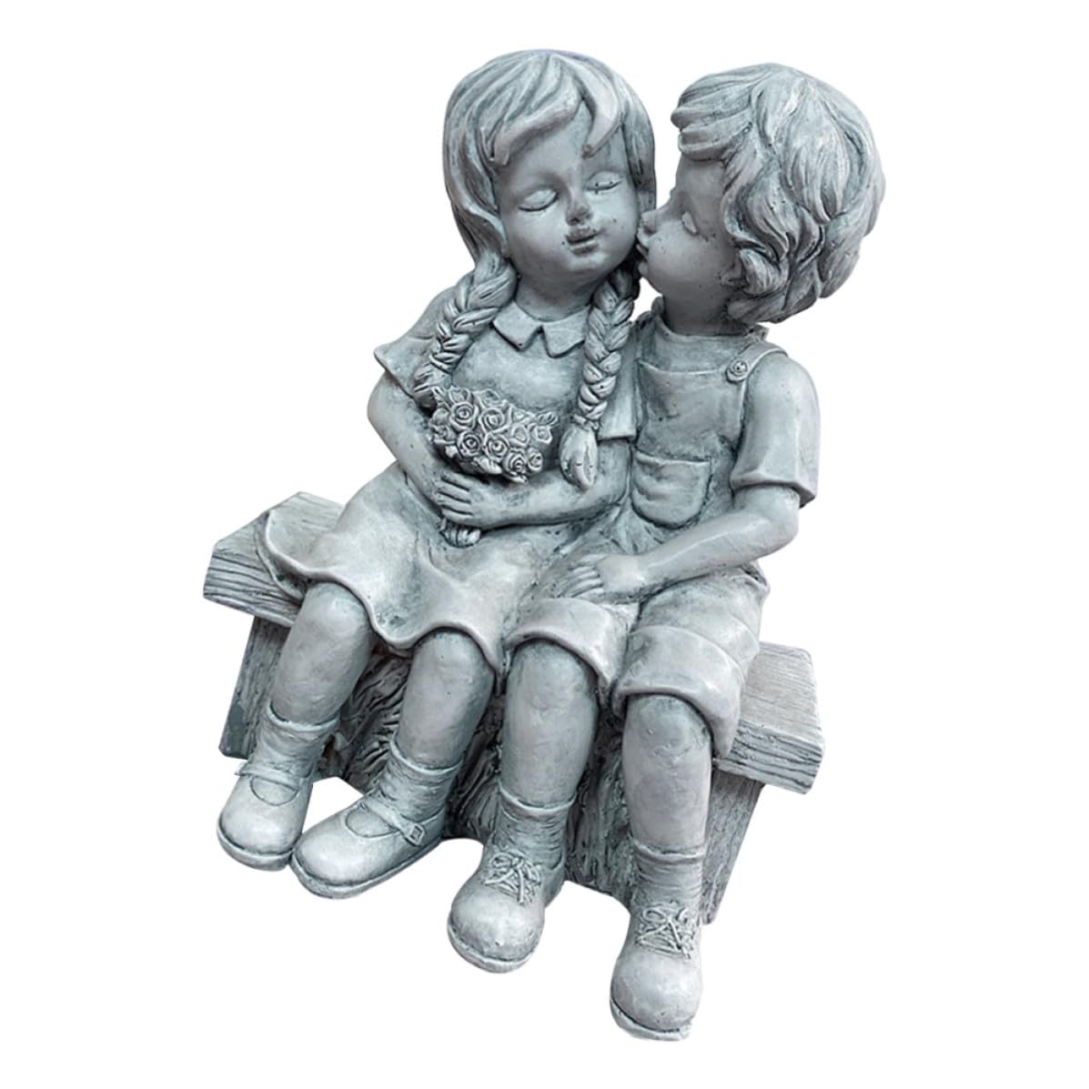 Figurine réaliste en résine haute durabilité pour décoration de jardin