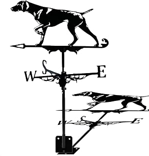 HAILIA Weather Vane Weather Vanes with Retriever Ornament Weather Vane Sailboat Ship Wind Direction for House Garden Weather Vanes