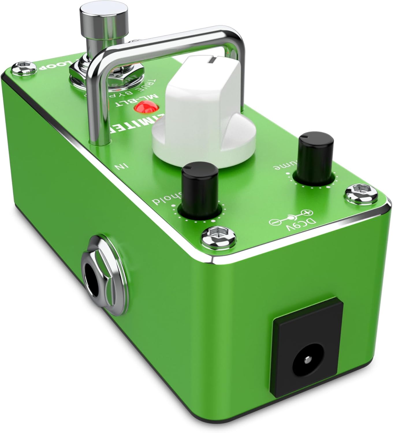 MONKEY LOOP ML-BLT Bass Limiter Pedal with input, output, and power jacks