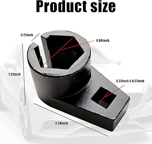 Miniatura 2 de 1 herramienta de eliminación de sensor de oxígeno, mangas de inducción oxigenadas, 65 herramientas de reparación de automóviles de acero al