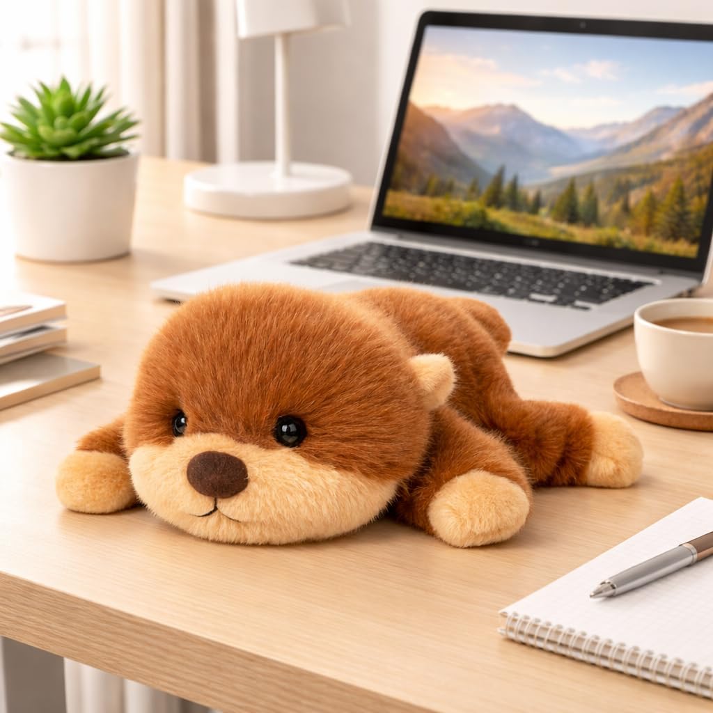 Adorable Plush Otter Stuffed Animal Soft Otter Plush Toy Cute Birthday Gift for Boys Girls Kids Toddlers