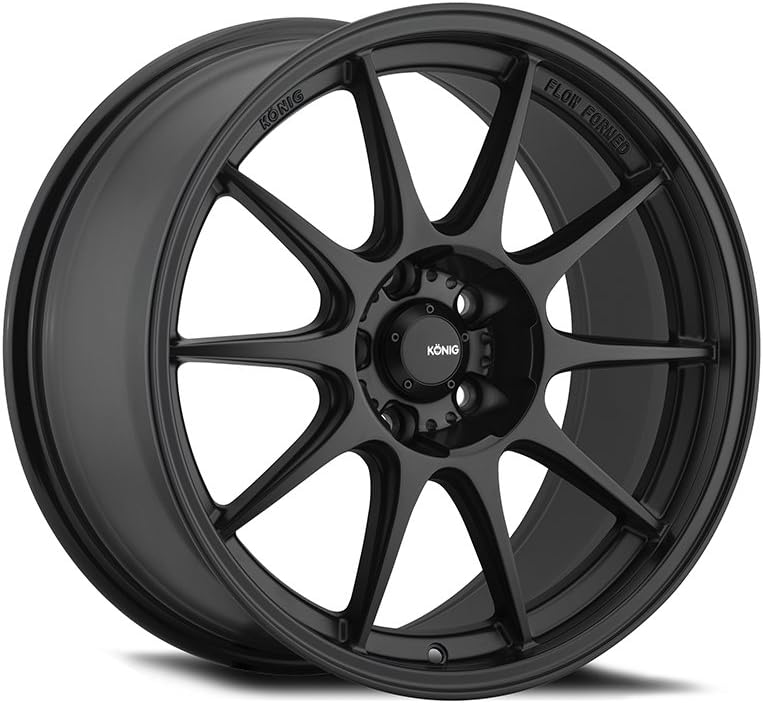 Konig Dekagram 19x9.5B 5x114.3 +25MM OFFSET SEMI-MATTE BLACK DKB9514355