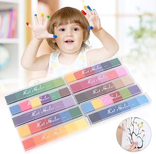 Almofada de Tinta Colorida, Aparência Bonita 10 Peças Almofada de Tinta Colorida Multifuncional Interessante Almofada de Tinta Requintada, para Escola para Experimento