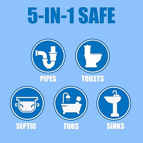 Miniatura 6 de BELL BIRDCrystal - Abridor de drenaje de lejía, hidróxido de sodio de lejía, desatasca fregaderos de baño y cocina, desagües, tubos de ducha (1PSC)