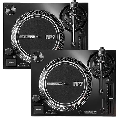 Reloop 7�C���`��p �^�[���e�[�u�� RP-7 ×2��Z�b�g�i�w�b�h�V�F���ƃJ�[�g���b�W�͕ʔ���j
