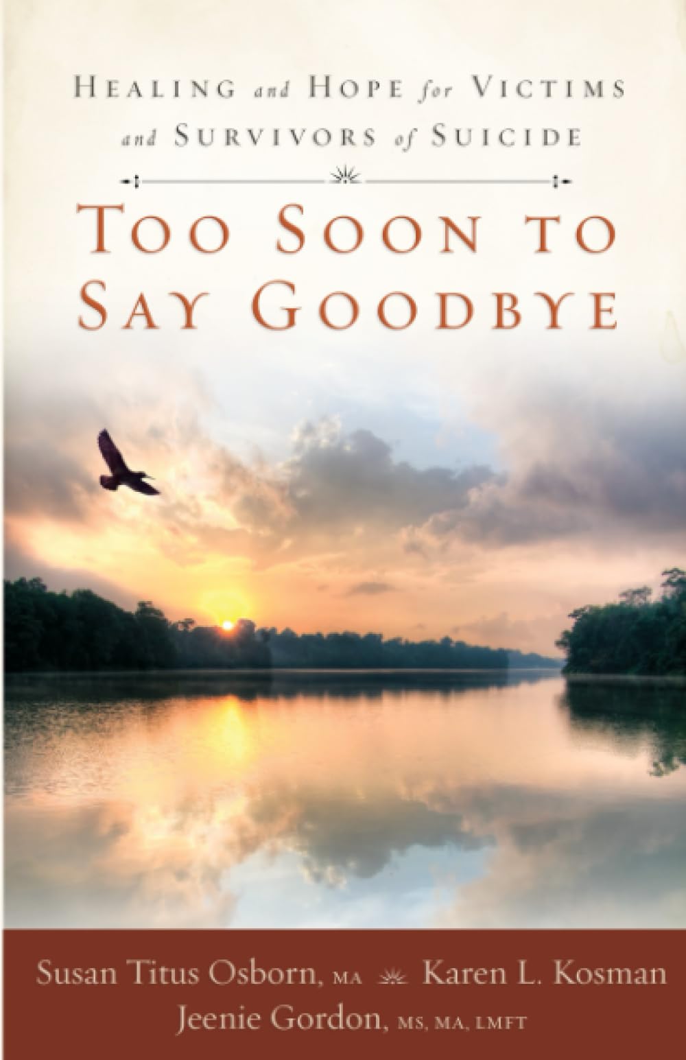 Too Soon to Say Goodbye: Healing and Hope for Victims and Survivors of Suicide