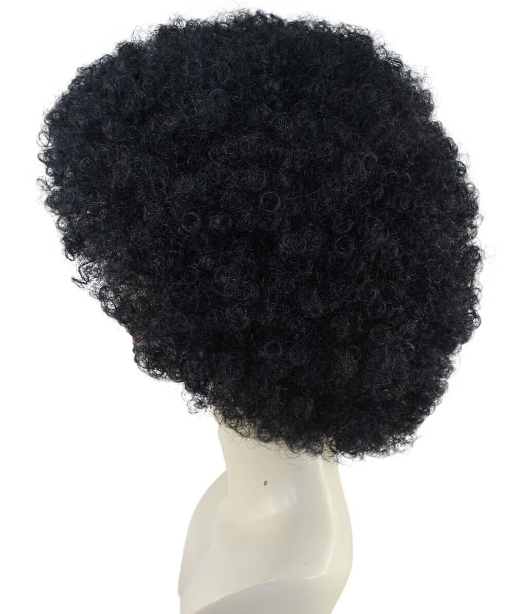 Black Afro Wig for Women – Classic 70s Curly Costume Wig for Disco Parties, Halloween, Theater & Retro-Themed Events | Voluminous Cosplay Synthetic Hairpiece