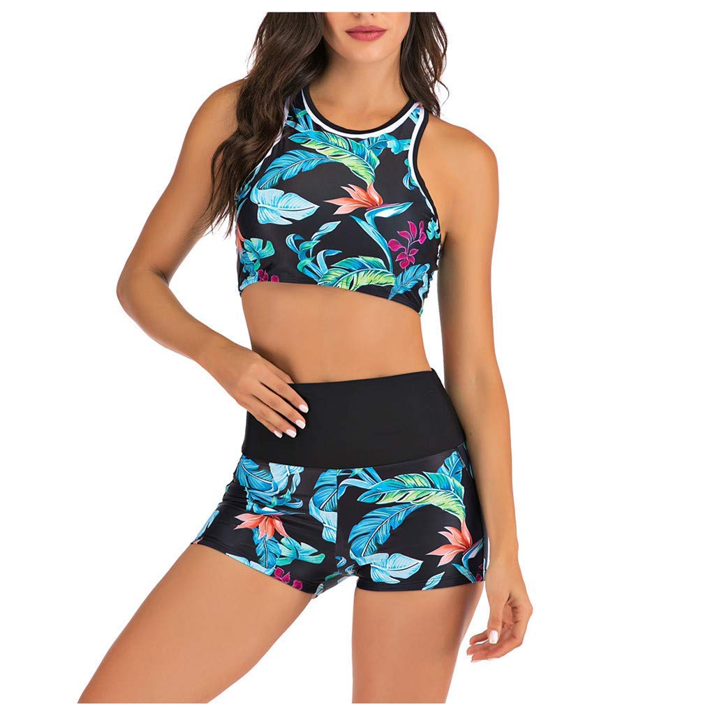 Bikini bleu pour vos vacances à la plage | Maillot bandeau taille S