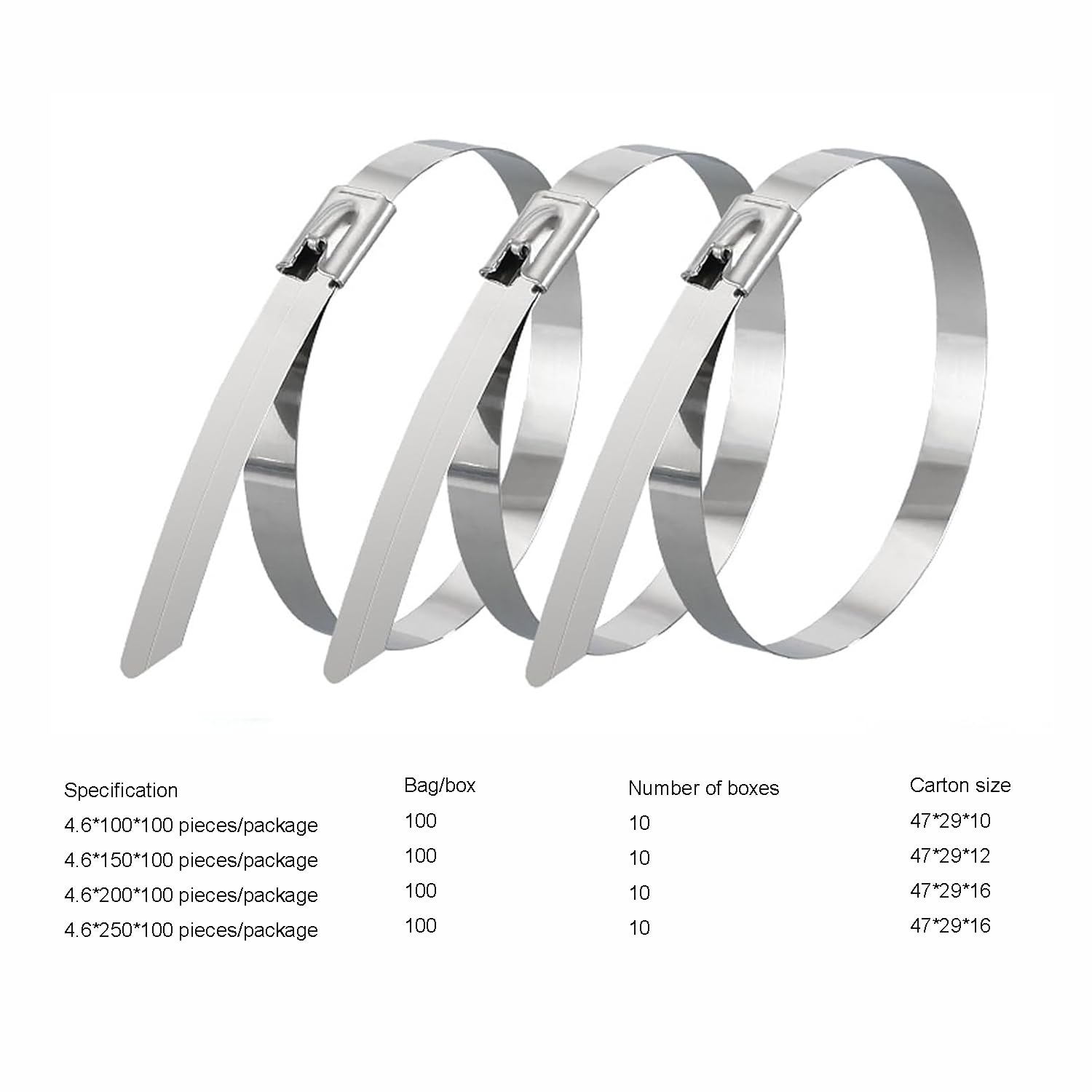 1000 Bridas De Metal con Cierre Automático, Bridas para Cables De Acero Inoxidable, Tensor De Cremallera De Metal con Pistola De Amarre, Bridas para Cables Autoblocantes Multiusos, para Vehículos