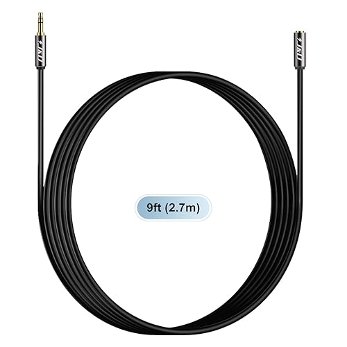 Miniatura 10 de J&D Cable de extensión de audio auxiliar de 0.138 in, carcasa de cobre chapado en oro, resistente, 0.138 in, 18 pulgadas, TRS macho a 0.138 in, 18