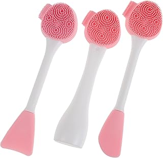 GLEAVI 3pcs Silicone Face Washing Brush and E...