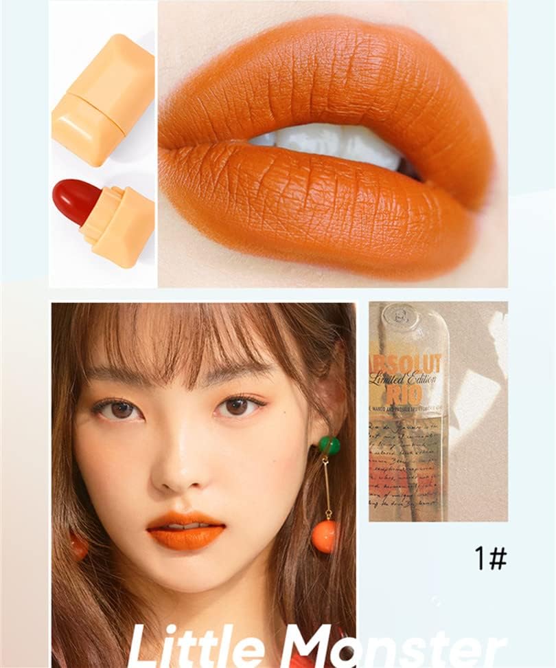 PICKX Mini Lipstick Set of 8 Colors, Capsule Matte Lipstick, Waterproof Long Lasting Mini Capsule Velvet Lipstick, Pill Lipstick Mini Set (8 Pieces)