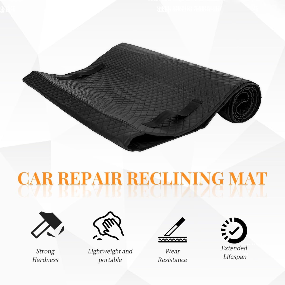 Car Rolling Creeper Mat, 58 x 27 Inch Non-Slip Under Vehicle Creepers for Low Clearance, Portable Automotive Repair Garage Pad Accessories, Universal for Truck SUV Sedan