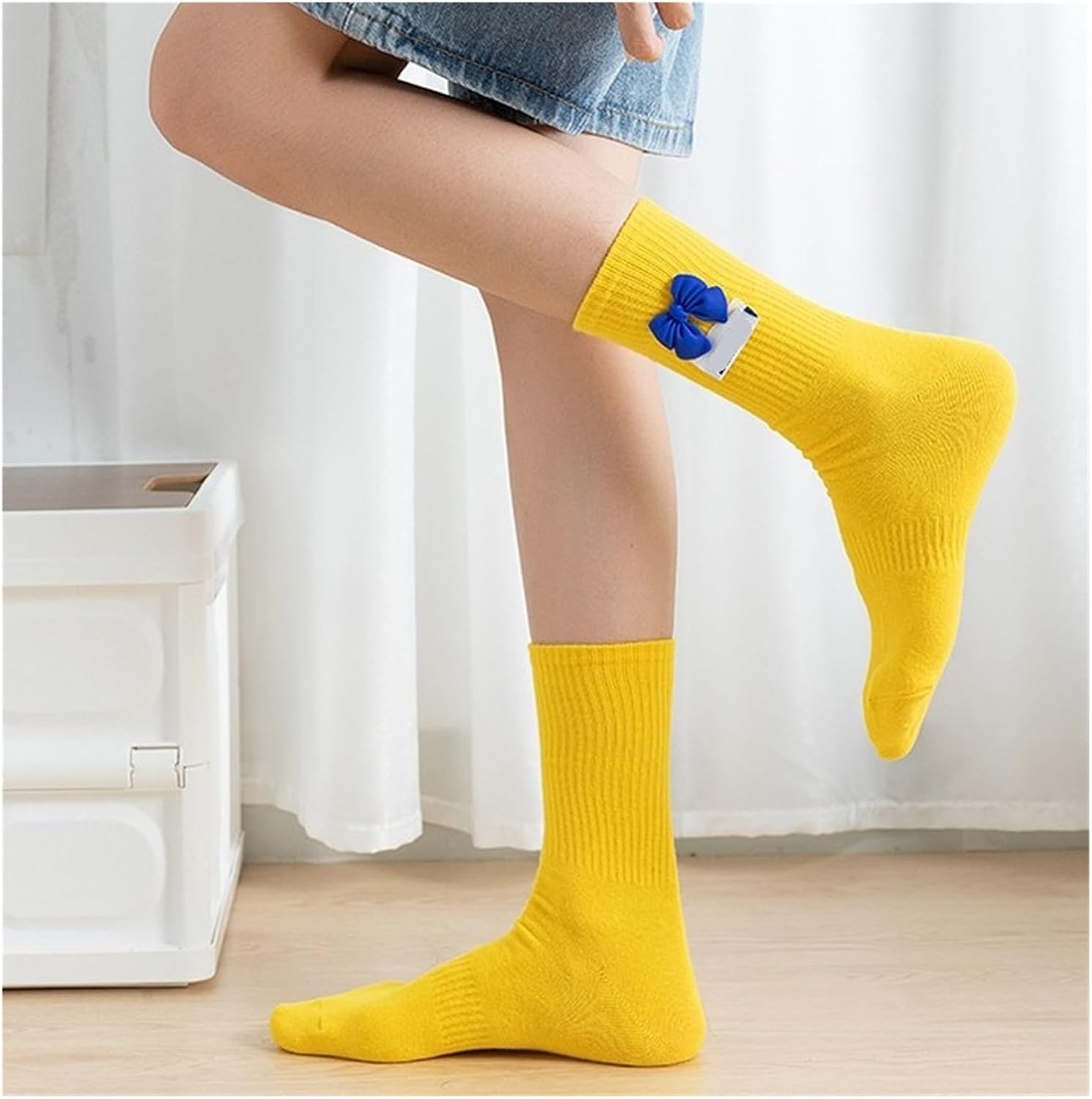 Socks Candy Socks Cotton Fashion Medium Tube Woman Sweet Solid Color Female Socks Hiking Socks(3)