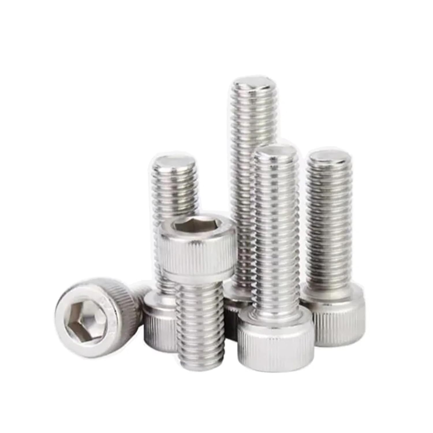 M7 M9 Bolt Screw Stainless Steel Allen Socket Head Cap Fully Threaded Fine Coarse Pitch 1mm 1.25mm(M7x1.0mm 1pc,100mm)