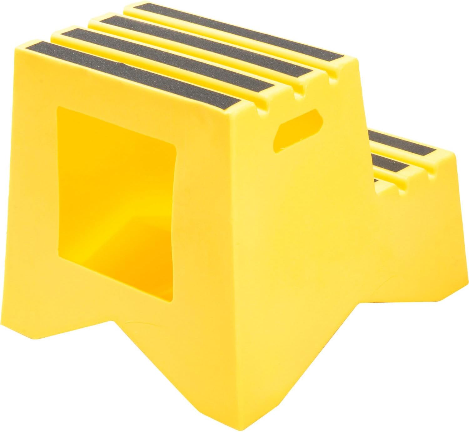 2 Step Plastic Step Stand - Yellow 21"W x 24-1/2"D x 19-1/2"H - ST-2 YEL - 1 Each