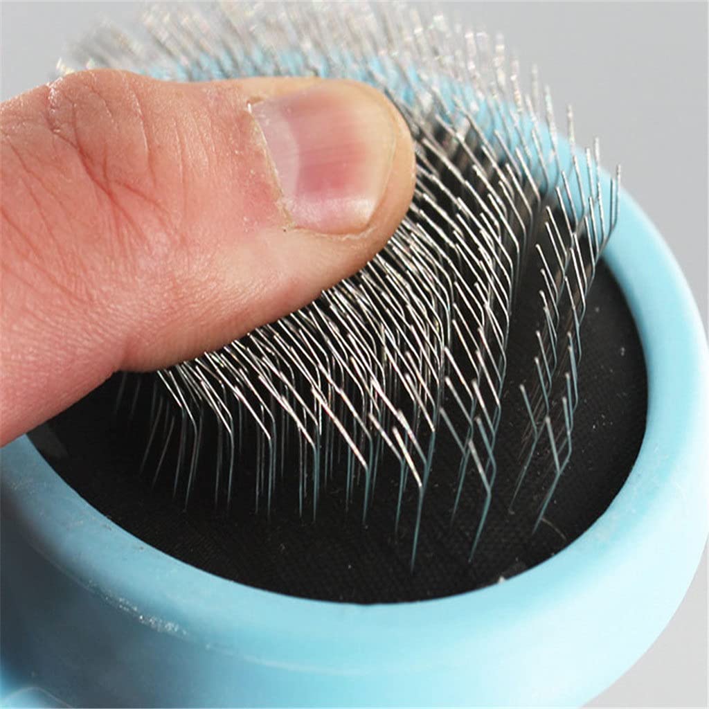 Pet Hair Trimmer Peine Perro Gatos Suministro de Aseo Cepillo Slicker Herramienta multifunción Pet Dog Práctica Aguja Peine Removedor de Pelo Rastrillo (Color : B) (A)