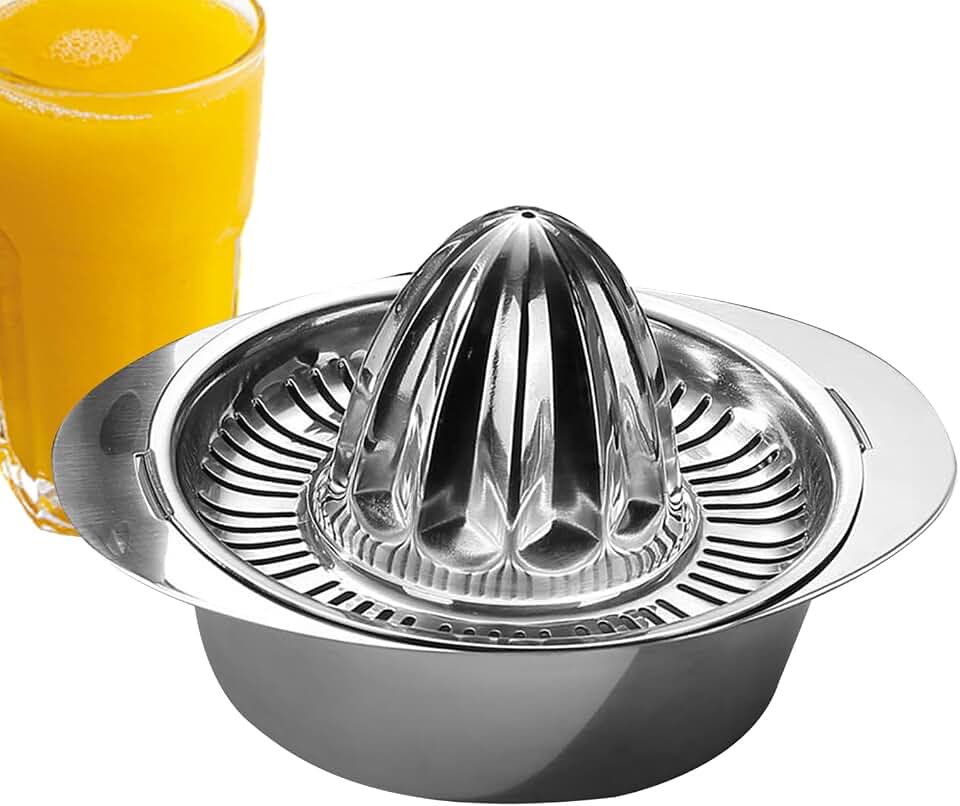 Espremedor de limão – Espremedor manual de aço inoxidável, extrator de ferramentas portátil profissional resistente para laranja cítrica, romã, tomate, limão, vegetal, uva