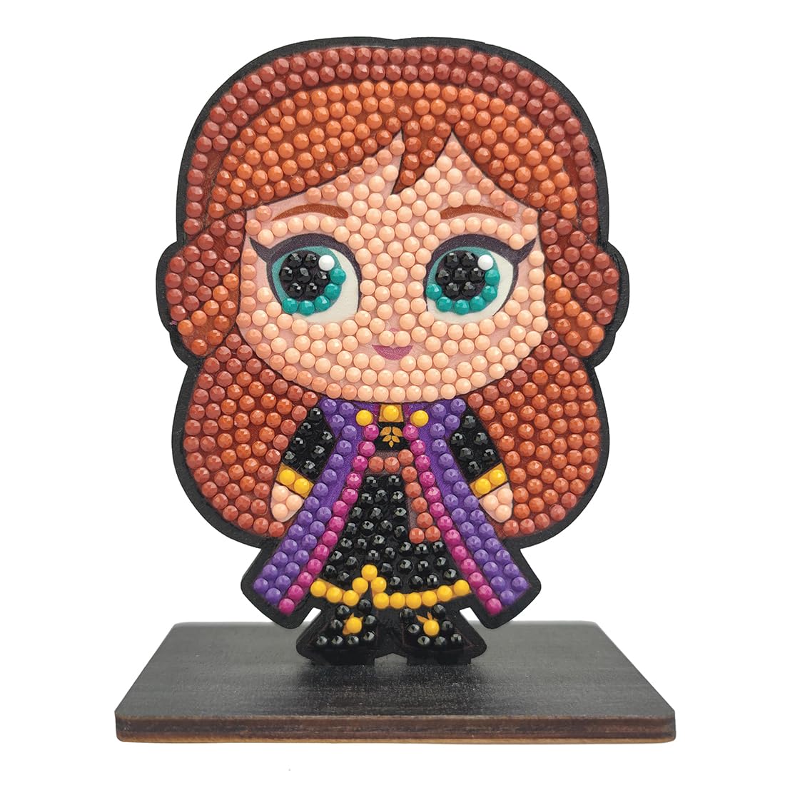 CRYSTAL ARTDiamond Figurine Kit - Creative and Fun Activity - Adults and Children - Glitter Decoration in Assorted Colours - Disney Frozen - Anna