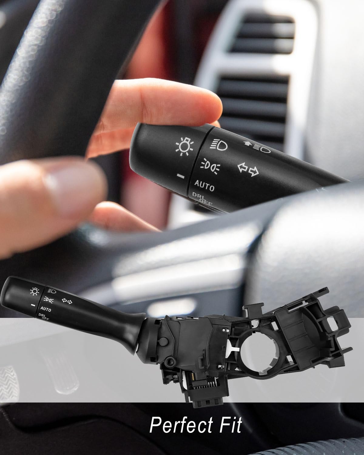 ULZOZN Turn Signal Switch Fit for Toyota Avalon Camry Highlander Prius 2005-2015 Some Models Replace CBS1794 8414006400 8414006401, Turn Signal Lighting System Multifunction Combination Lever Switch