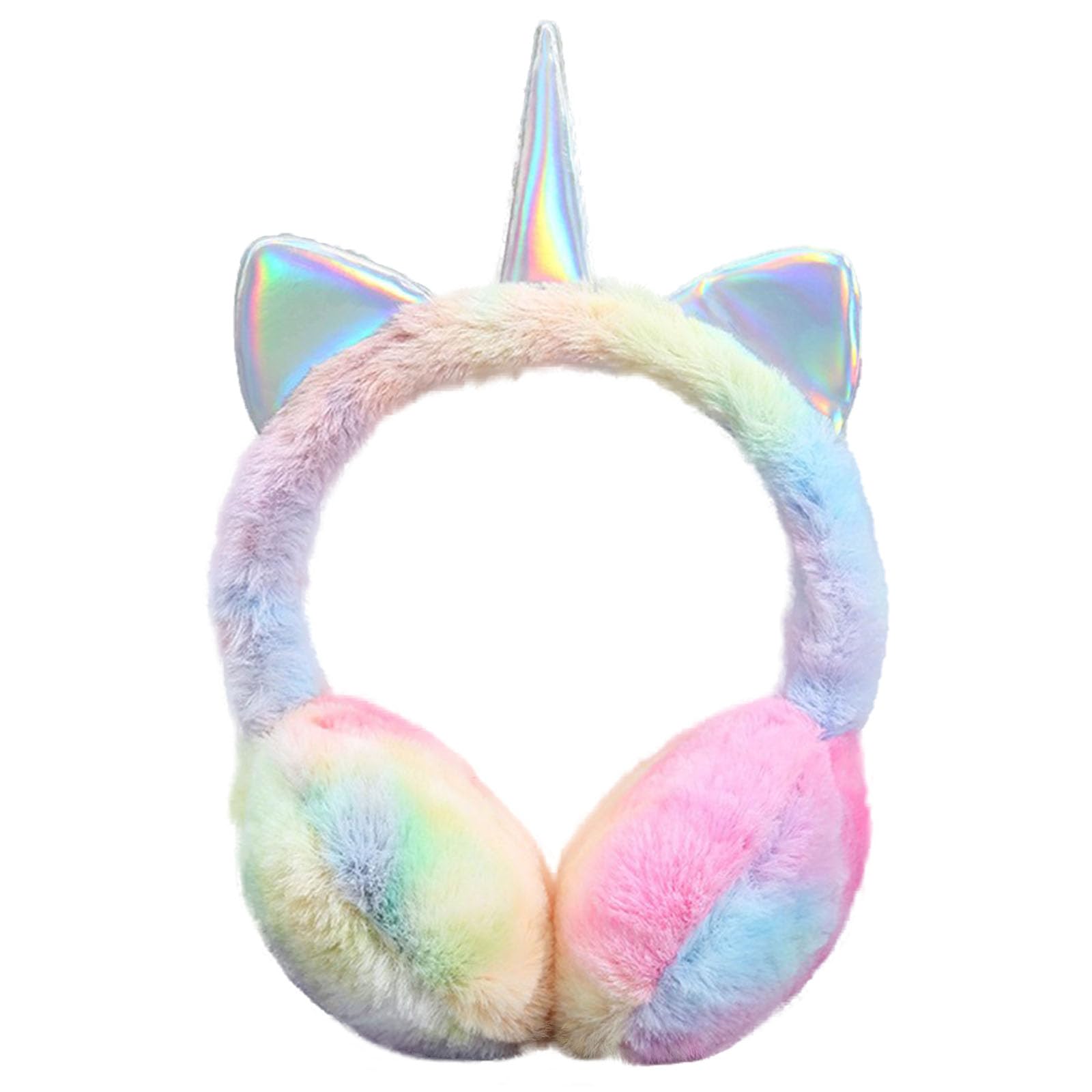 Earmuffs Women Girls Unicorn Earmuffs Winter Accessories Fluffy Plush Adjustable Outdoor Thermal Ear Warmer Skiing Running Earmuffs Protection-image-31