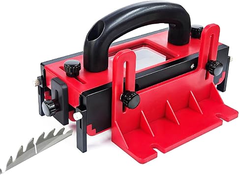 Table Saw Push Block, Safety Pusher for Table Saw, with Adjustable Legs, Ergonomic Handle, Visual Window, Anti-Slip Strips, Woodworking Tool for Band Saw, Router Table, Jointer