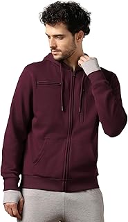 NOBERO Travel Hoodies for Man | 280 GSM Rich Cotton Fleece Solid Hooded Full Sleeve Sweatshirt | Stylish Casual Wear Winte Price In India