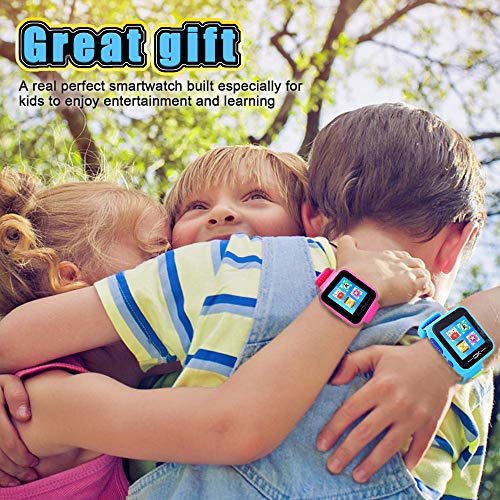 Pussan Kids Smart Watch for Boys Kids Toddler Watch Toys for 3-10 Year Old Boys Kids Smartwatch Multi-Function Game Watch with Camera USB Charging Best Toy Christmas Birthday Gifts for Kids Blue