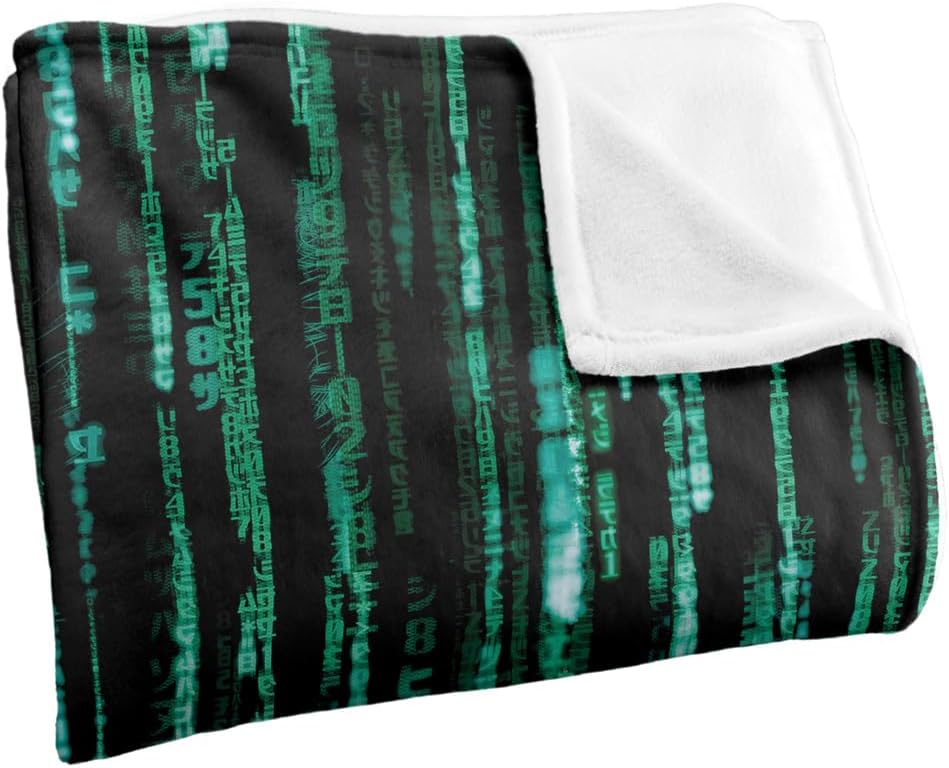 The Matrix Blanket, 60"x80" Matrix Code Silky Touch Super Soft Throw Blanket