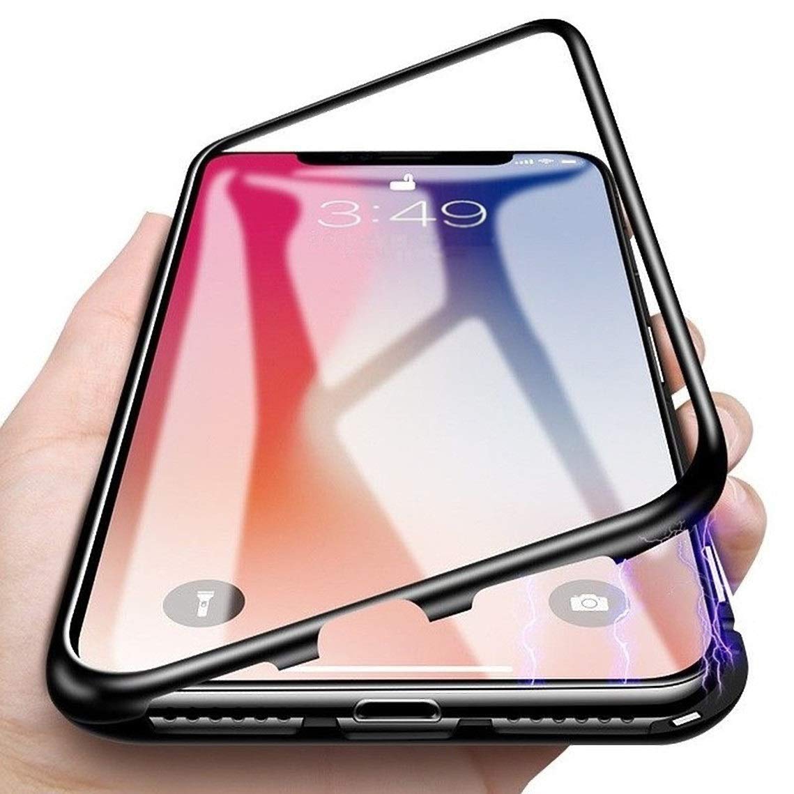iPhone X Case, Frames with Builtin Cover, Super Slim