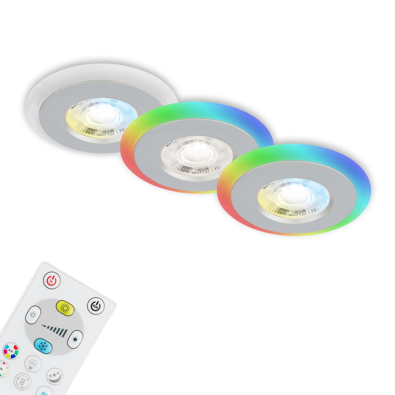 Spot encastrable salle de bain BRILONER LED étanche pour ambiance spa maison