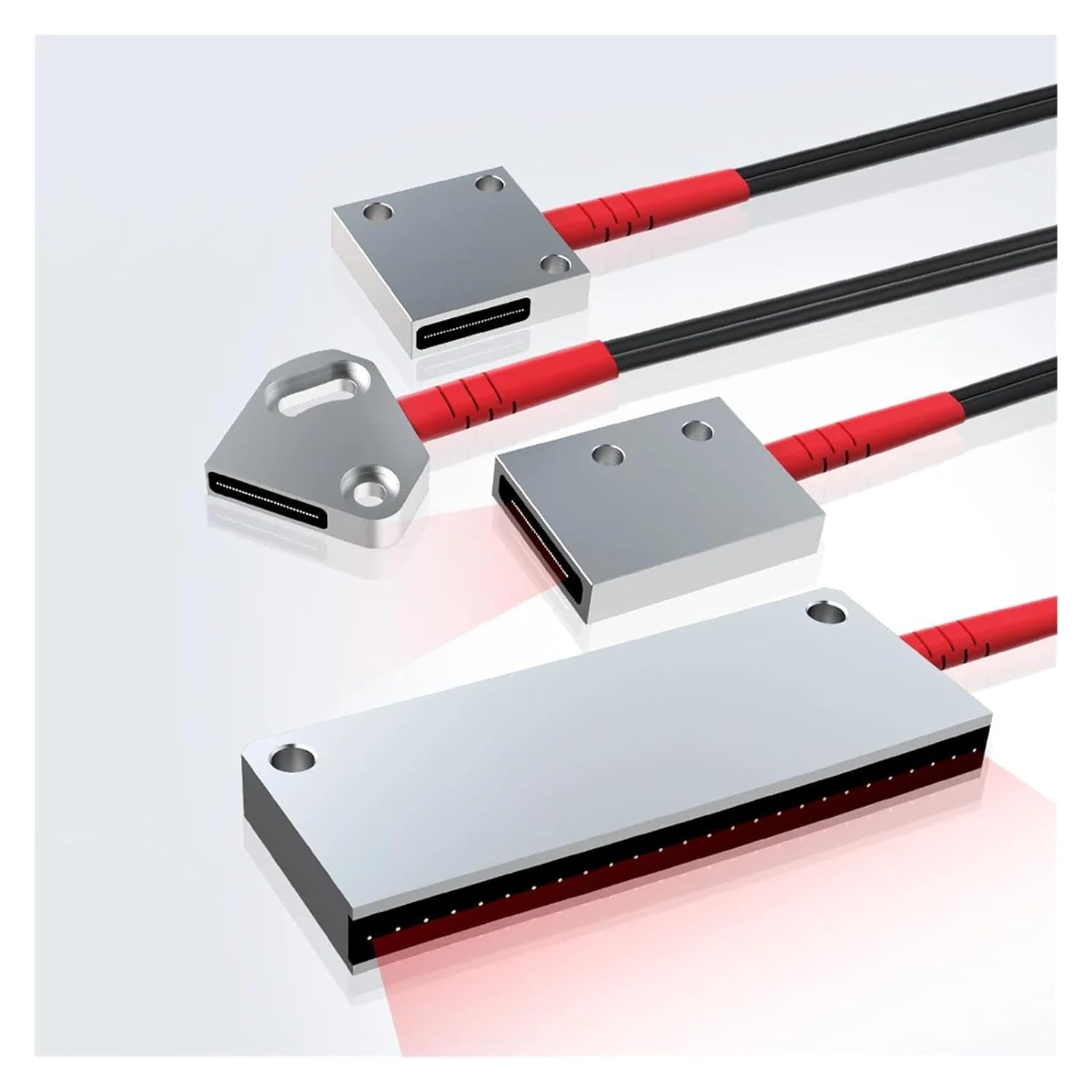 Banner Array Fiber Optic Sensor Probe Diffuse Reflection Amplifier 12-24V DC NPN PNP Matrix Optical Photoelectric Switch(FR-50S)