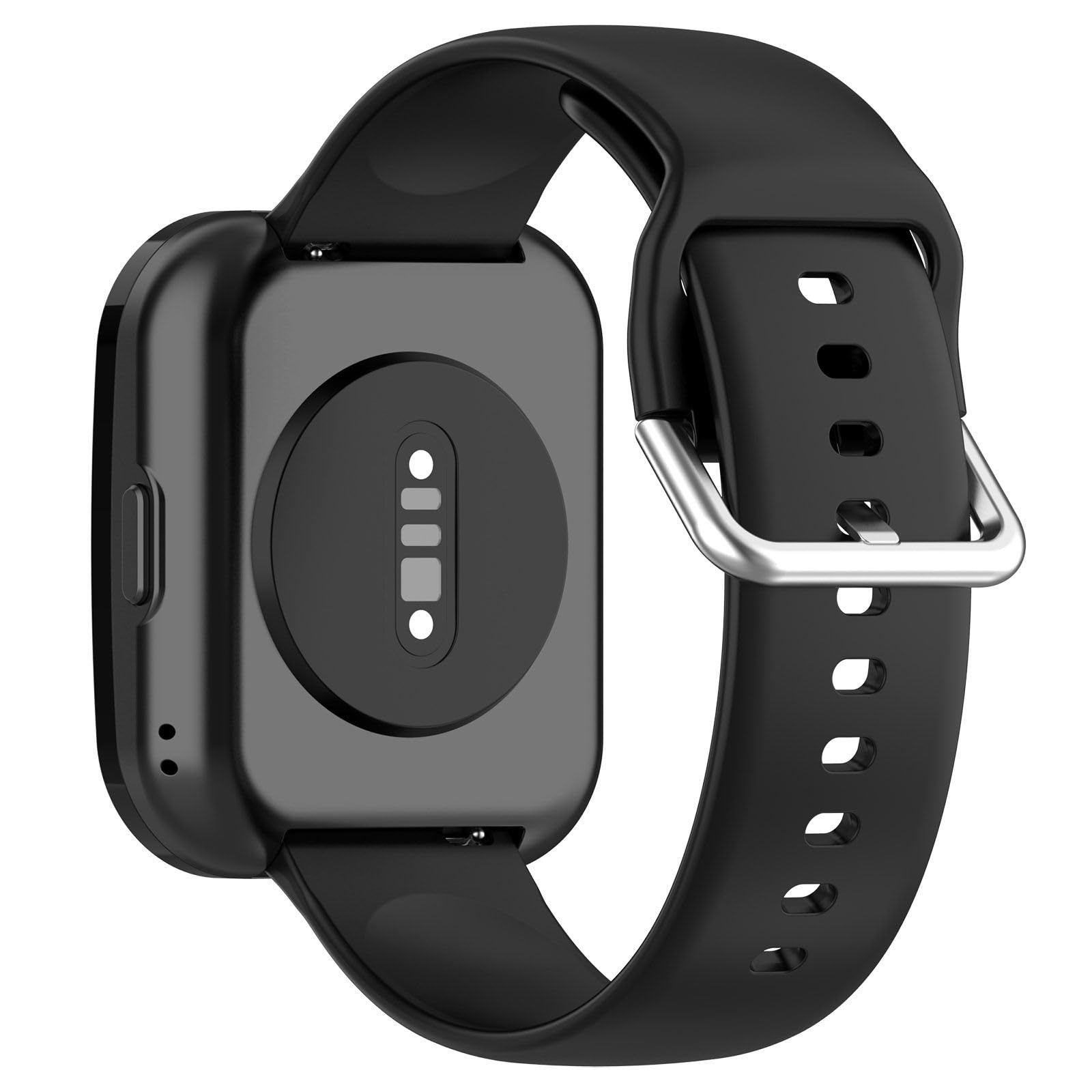 GIOPUEY Cinturino Per Amazfit Bip 5 / Bip 5 Unity, In Silicone Morido, Comodo E Traspirante Per L'Uso Quotidiano - Nero