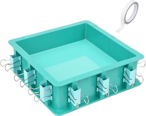 Adjustable Mold Housing Kit for Silicone Mold Making - Leak-Proof Plastic Frame for DIY Resin, Candle, and Soap Molds - Reusable Craft Holder with Free Combination Design for Jewelry & Epoxy Casting