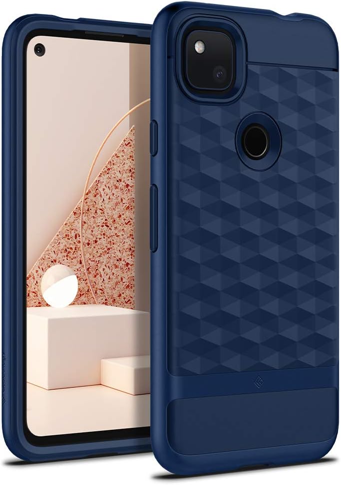Caseology Parallax for Google Pixel 4a Case (2020) [NOT Compatible with Pixel 4a 5G] - Classic Blue