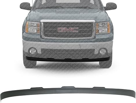 New Front Lower Valance Deflector Extension Textured Plastic Direct Replacement for GMC Sierra 1500 2007-2013 15917769 GM1092211