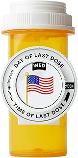 Countapiller: Track, Remind, & Organize Pills. Medication Compliance. Optimize Your Dosage & Stay On Top of Prescriptions AM/PM - Daily & Hourly (Patriot) Pill Medication Organizer Tracker