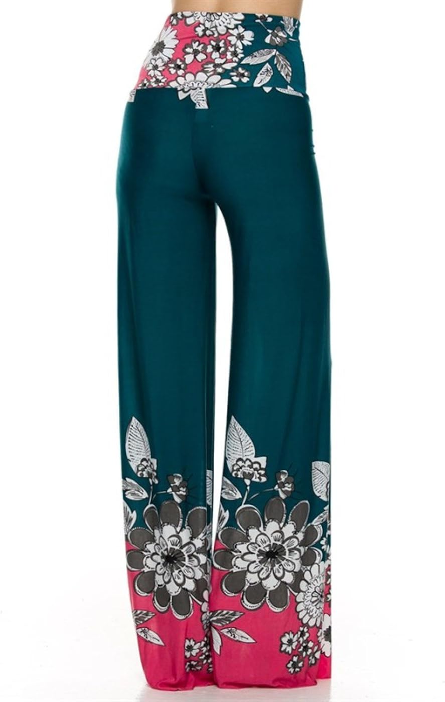 2LUV Women's Paisley Print Palazzo Pants