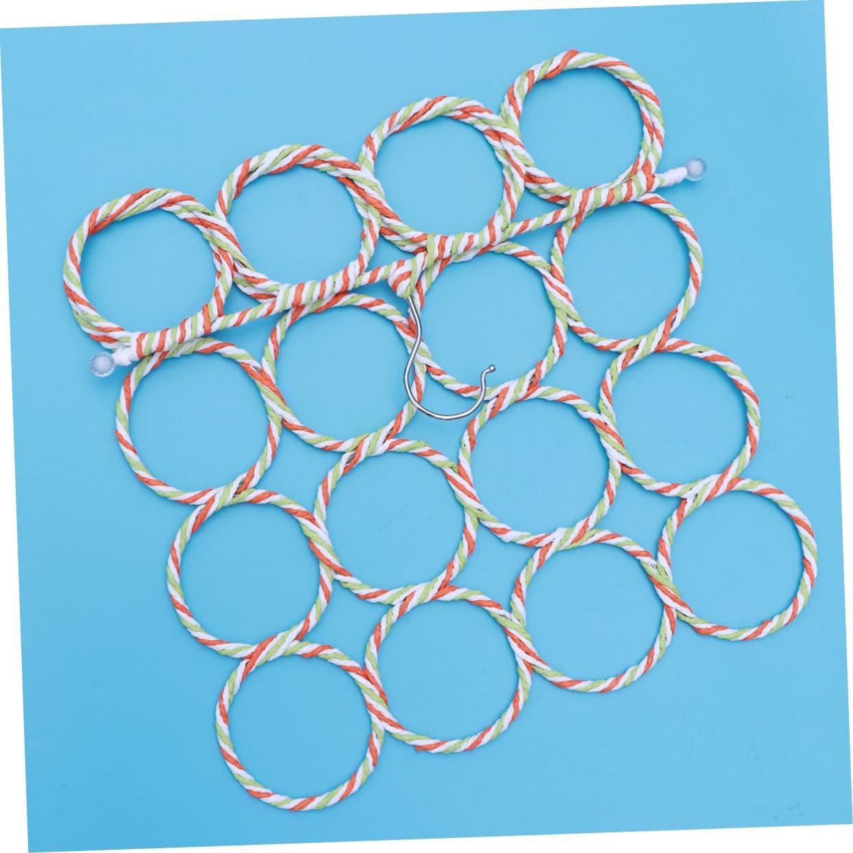 Alipis Ring Rattan Scarf Hanger Towel Rack Closet Organizer Non-Slip Random Color