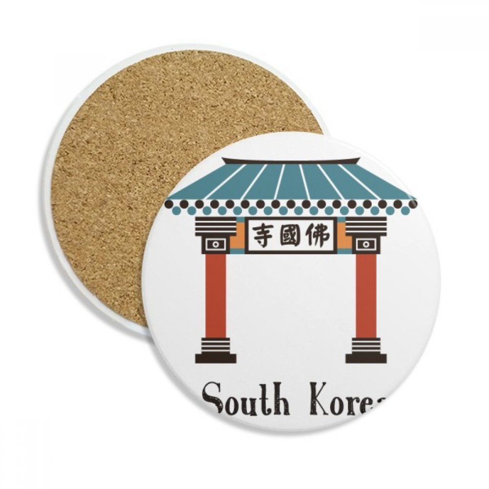 Coaster en céramique Corée du Sud Bulguksa idéal pour vos pauses café et thé