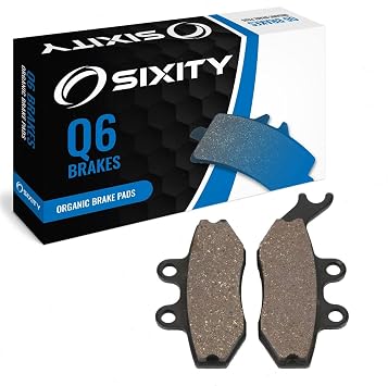 Sixity Q6 Front Organic Brake Pads for Piaggio BV 200 Grimeca 2002-2006