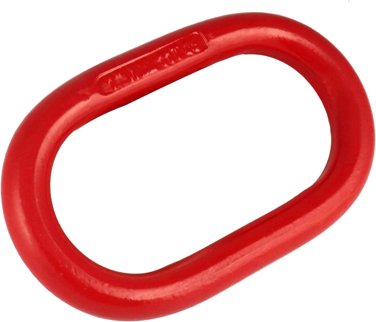 QWORK Oblong Master Link, 1 Pack, 1", 24250lbs, Grade 80 Steel Heavy-Duty Chain Lifting Ring for Rigging Lifting - Red
