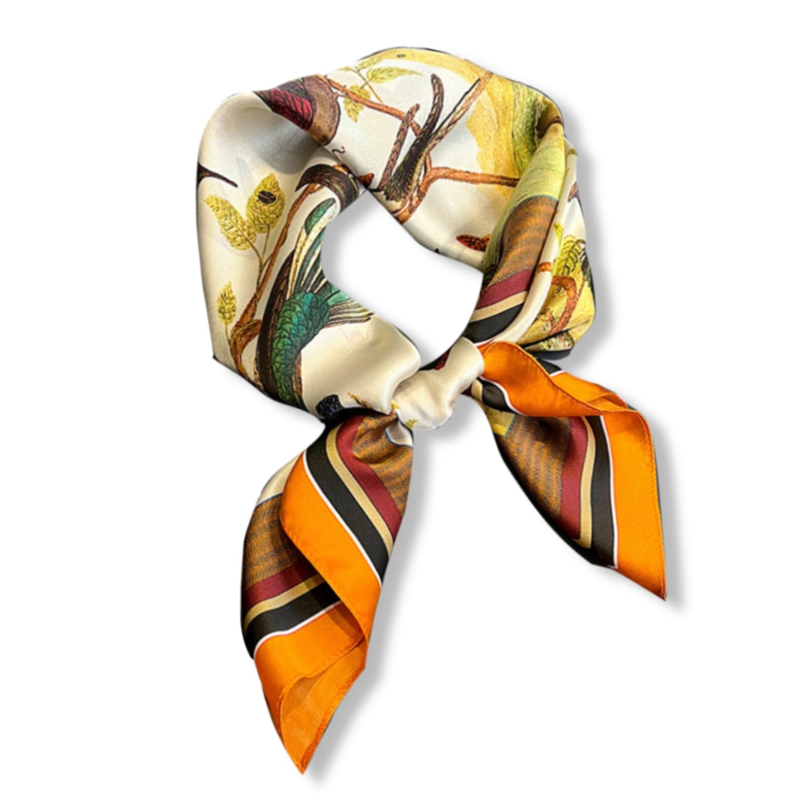 PoeticEHome Bufanda de seda de morera 100% pura para mujer, pañuelo cuadrado 68x68cm, accesorio para cabeza cuello rega…