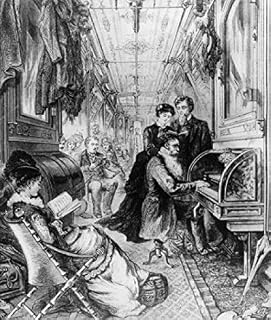 Pullman Sleeping Cars aboard the long distance train trips newly designed cars here with organ Poster Print (24 x 36)