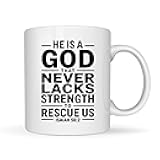 WishEver Christian Coffee Mug 11oz White -god - Gift For Encouraging Bible Verse Christian Inspirational Blessing For Single Mom