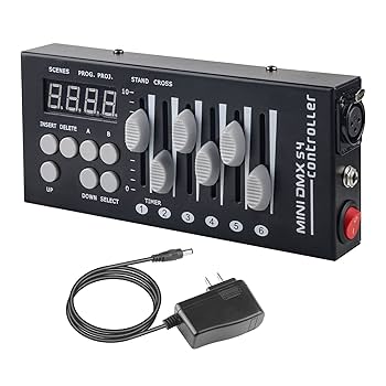 j*n様 DMXコントローラー Amazon.co.jp: DMX コントローラー 54 チャンネル ミニ DMX 512